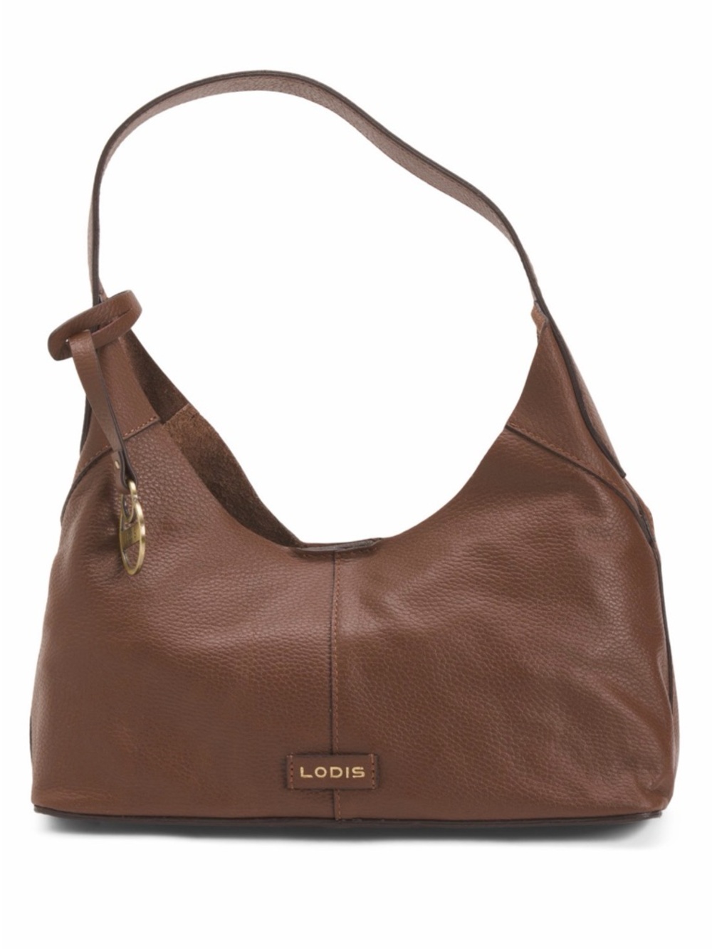Lodis Chocolate Brown or Blue Pebbled Leather Shoulder Hobo-Pick Your  Color